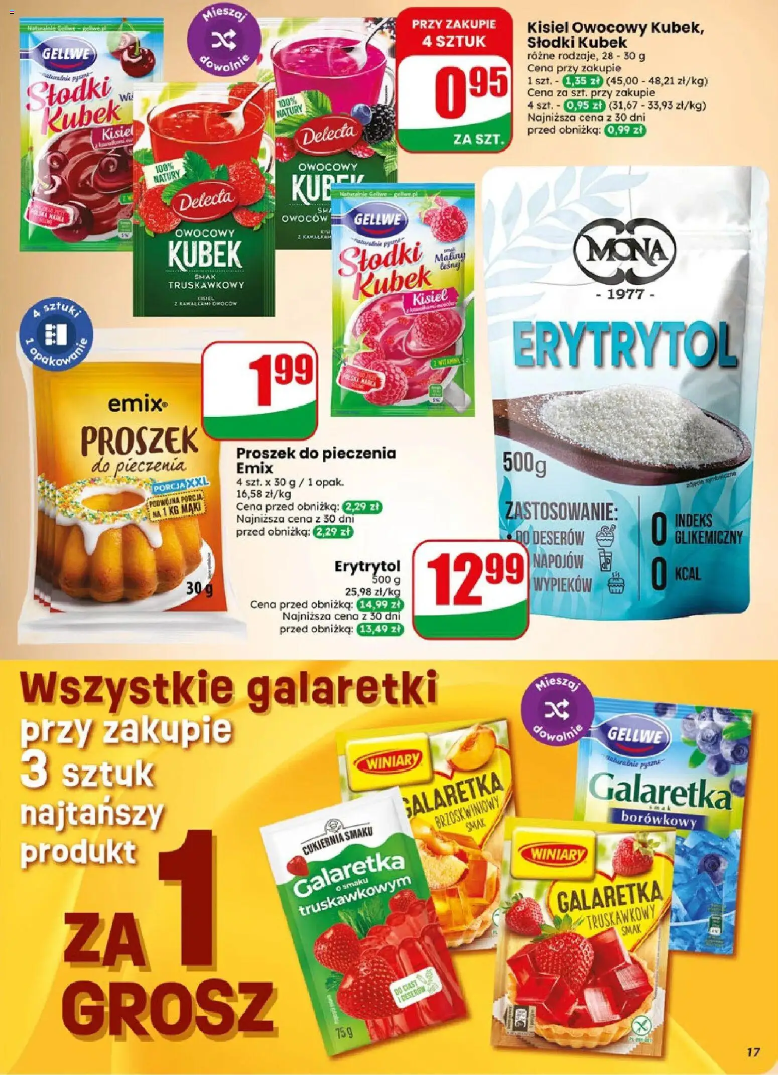 Dino gazetka od 06.05.2026 | Strona: 17 | Produkty: Maliny, Galaretki, Galaretka, Erytrytol