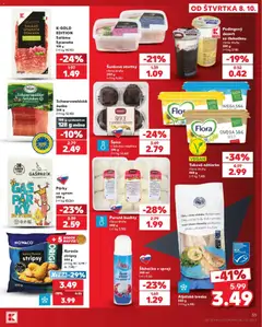 Kaufland leták platný od 08.10.2026 | Strana: 35 | Produkty: Saláma, Omega, Dezert, Treska