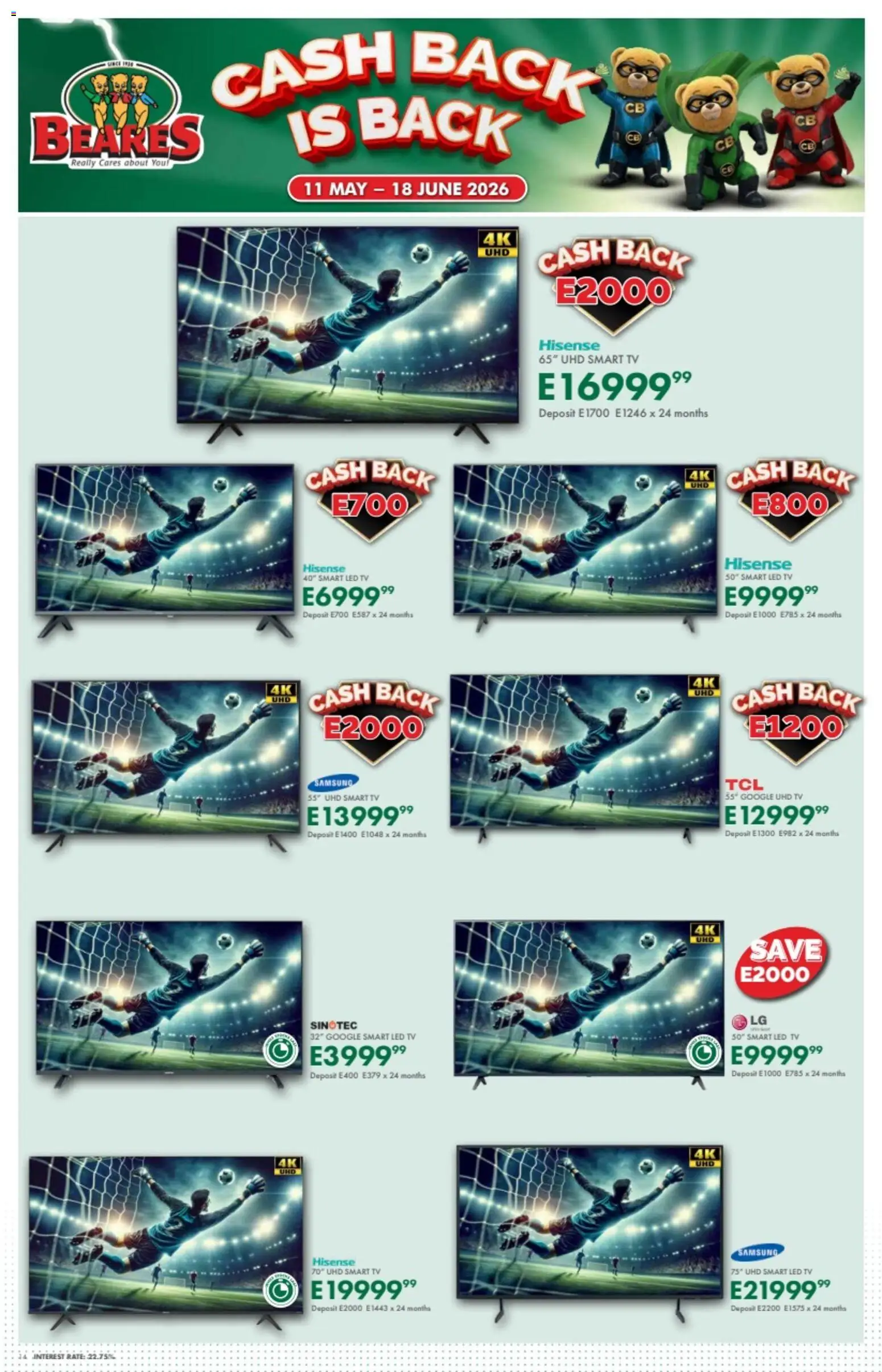 New Beares catalogue – valid from 11.05.2026 | Page: 14 | Products: TV