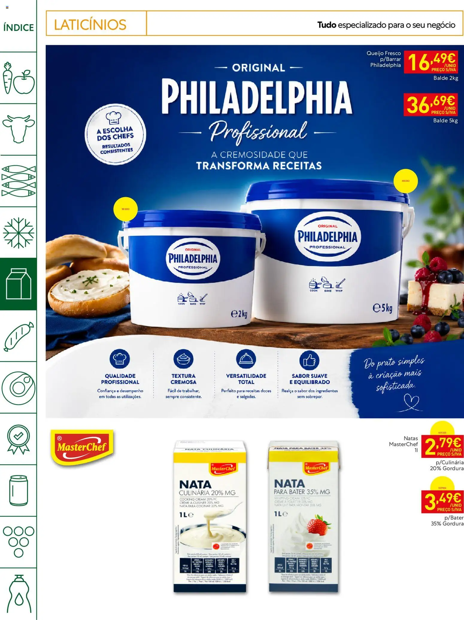 Recheio Horeca Madeira │ válido de 23/06/2026 | Página: 10 | Produtos: Balde, Queijo, Creme, Natas