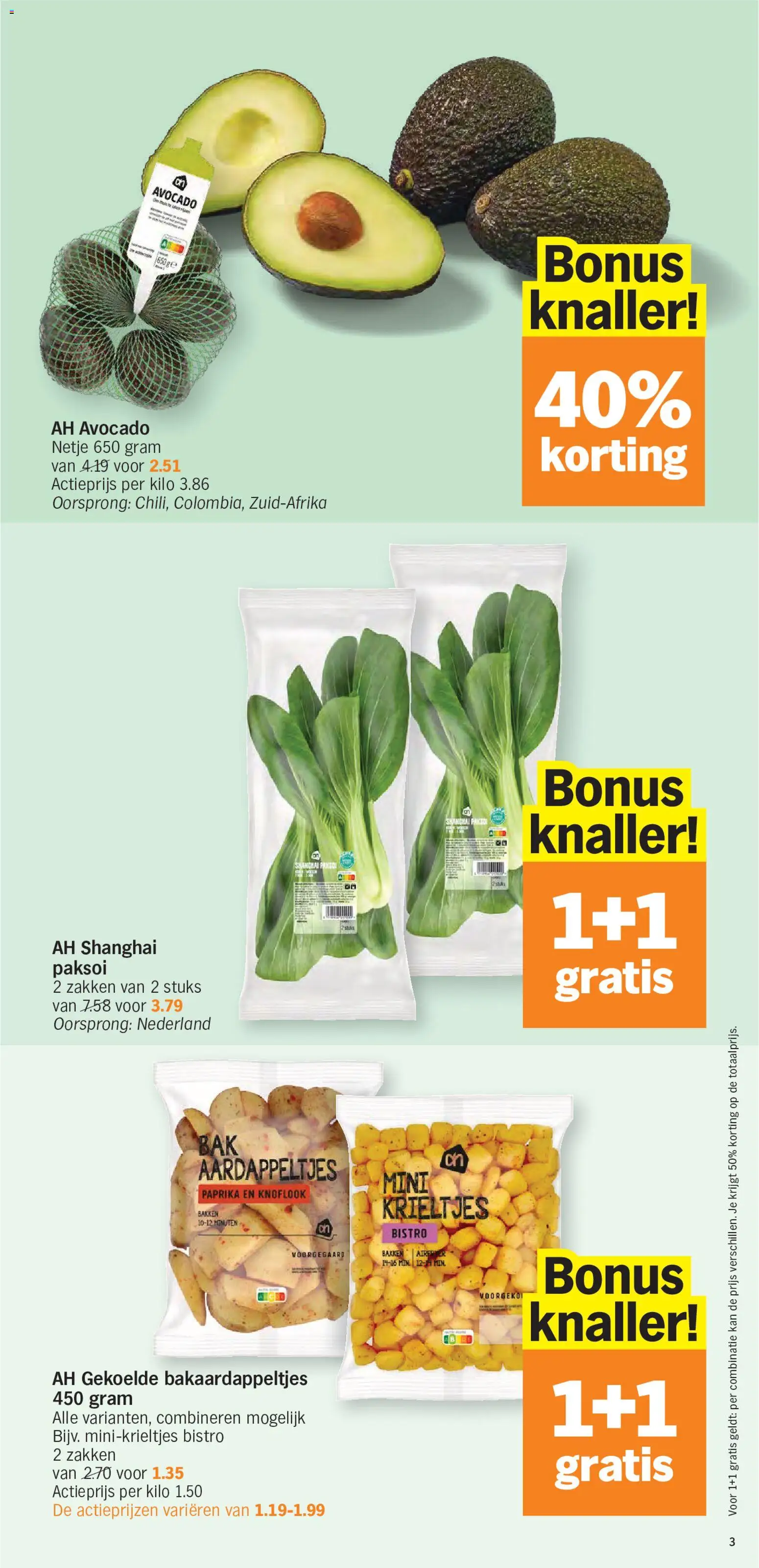 {H1} | Pagina: 3 | Producten: Krieltjes, Paprika, Avocado, Kan