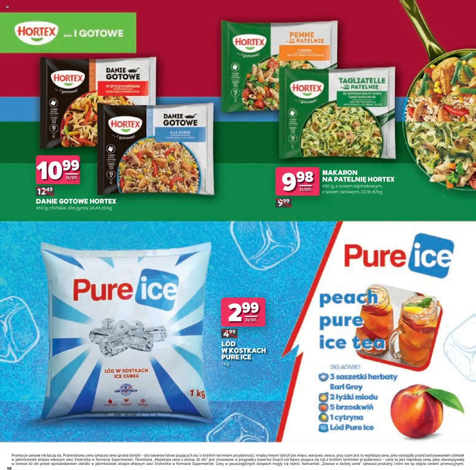 Stokrotka gazetka - Łap Okazje od 02.07.2026 | Strona: 10 | Produkty: Ice Tea, Penne, Lód w kostkach, Makaron