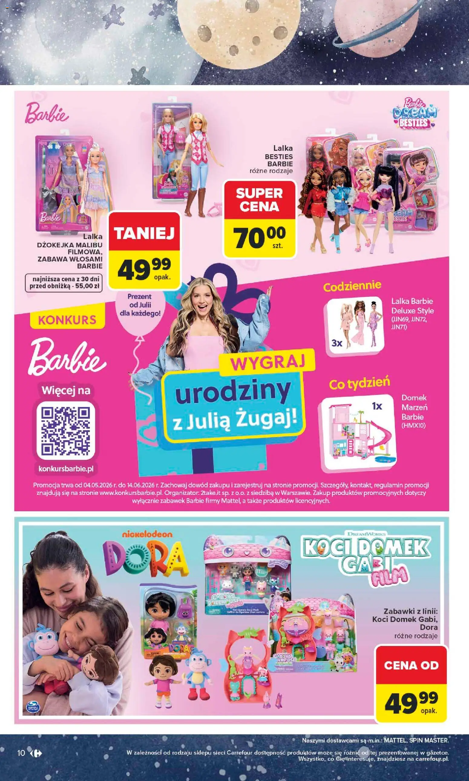 Carrefour gazetka - Dzień Dziecka od 18.05.2026 | Strona: 10 | Produkty: Lalka, Barbie