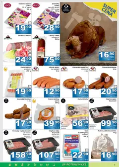 Náhled letáku Jip leták od 17.06.2026 | Strana: 3 | Produkty: Salám, Párky, Maso, Uzené koleno