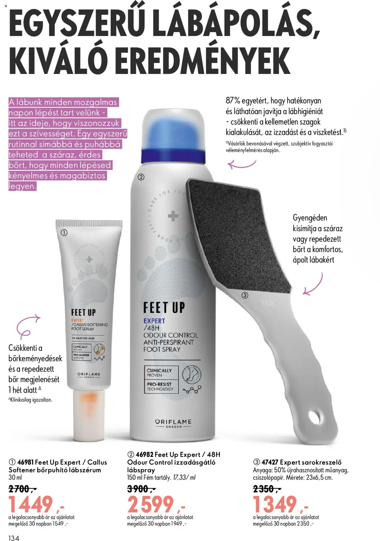 Oriflame akciós ujság - amely érvényes a következő dátumtól: 2026.08.19. | Oldal: 134 | Termékek: Bor, Izzadásgátló