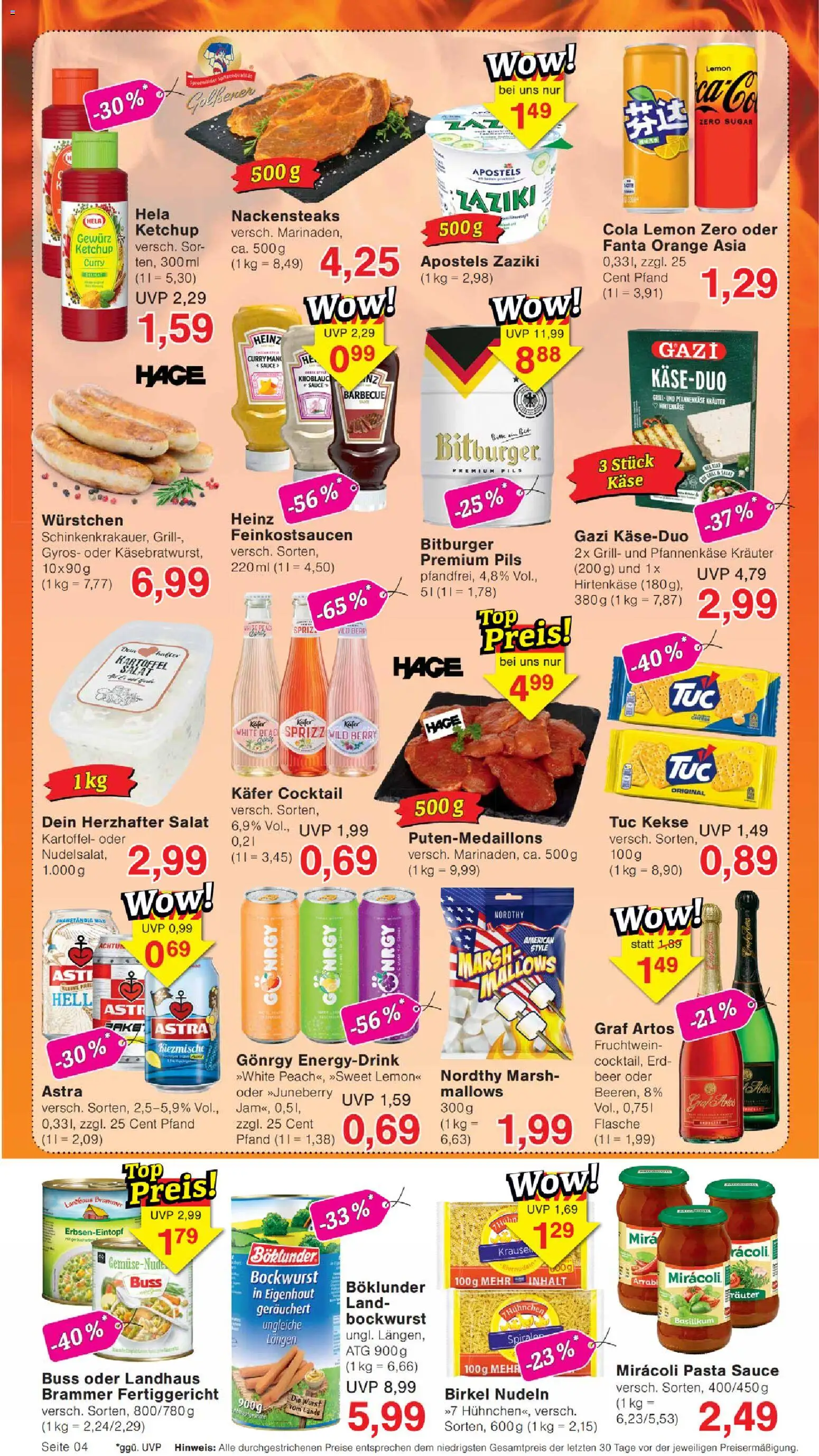 Wiglo Wunderland Prospekt – gültig ab 11.05.2026 | Seite: 4 | Produkte: Nackensteaks, Käse, Gyros, Server