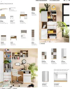 Pogląd oferty "Black Red White Gazetka - Katalog rodzinnych wnętrz" - ważna od 24.05.2024 | Strona: 107 | Produkty: Łóżko, Szafa, Półka, Regał