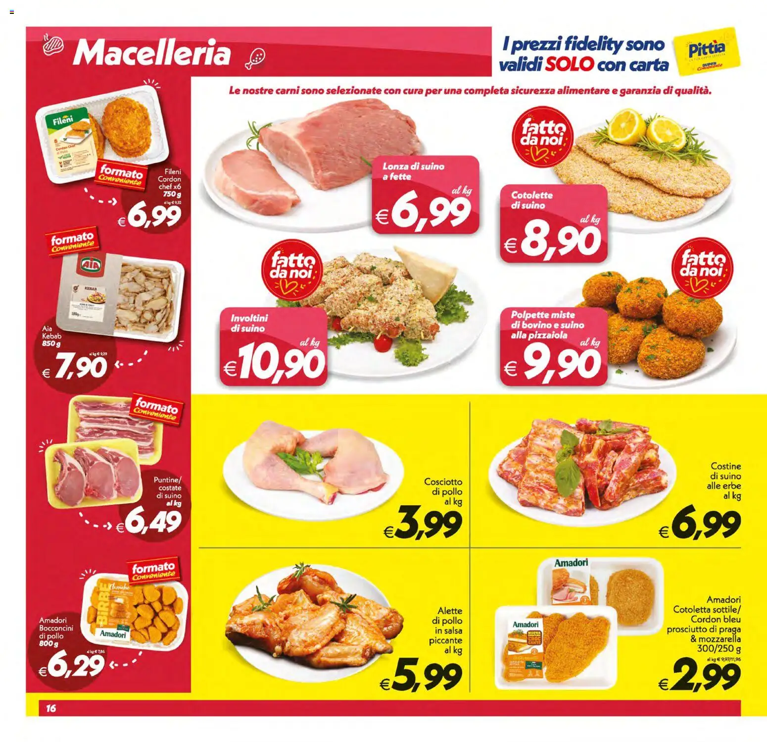 Volantino SuperConveniente del 19/06/2026 | Pagina: 16 | Prodotti: Bovino, Salsa, Suino, Polpette