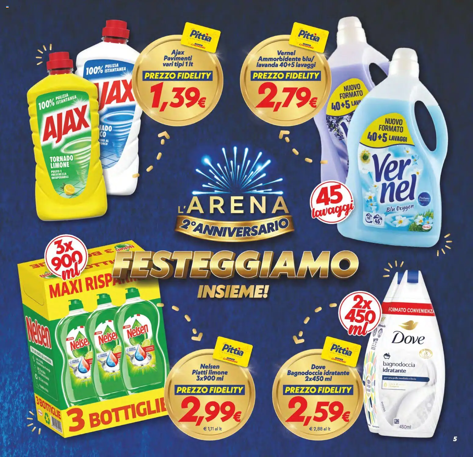 Volantino SuperConveniente del 13/10/2026 | Pagina: 5 | Prodotti: Ammorbidente, Acqua, Limone, Lavanda