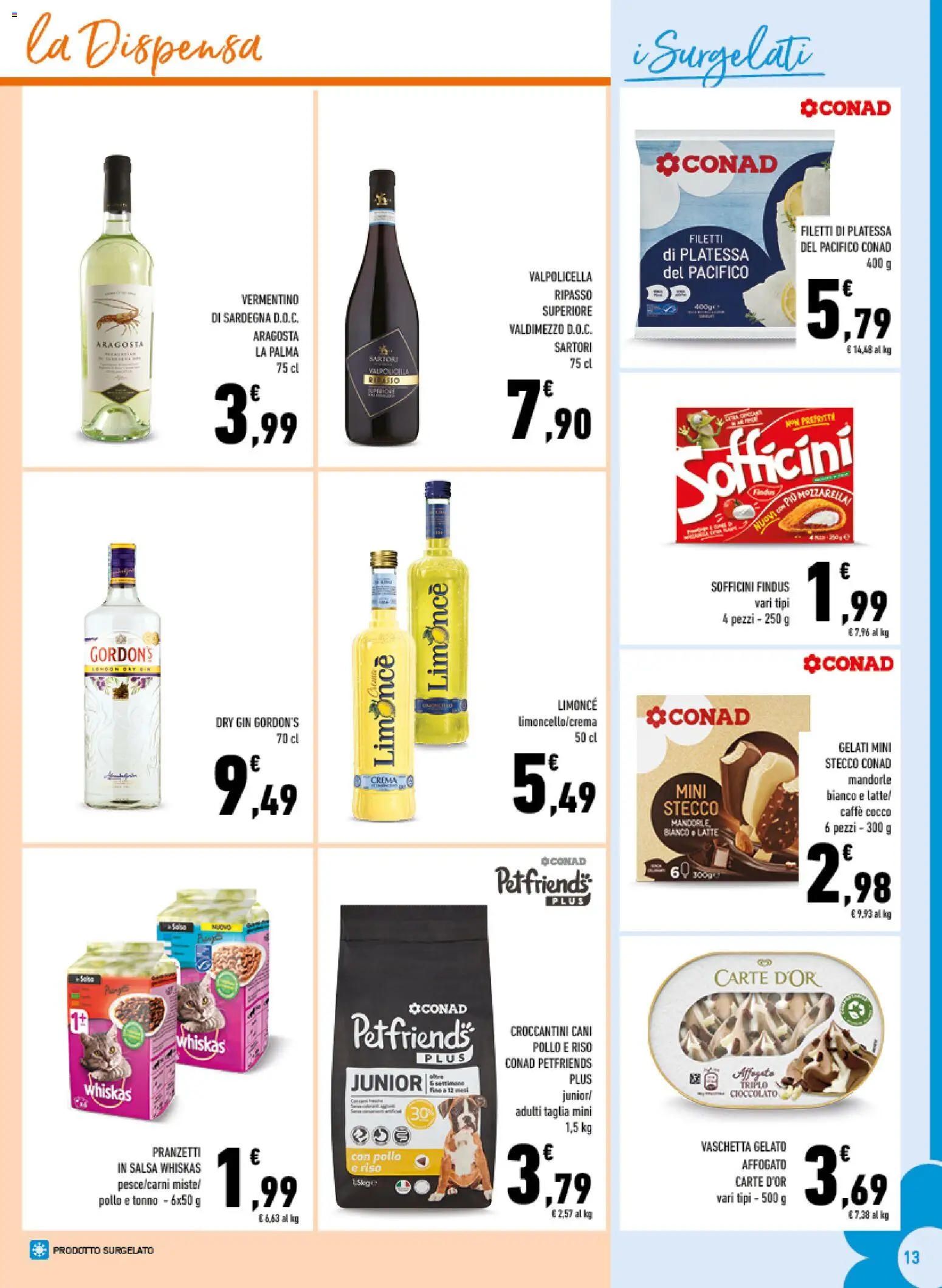 Volantino Conad del 03.06.2026 | Pagina: 13 | Prodotti: Crema, Caffè, Gin, Salsa
