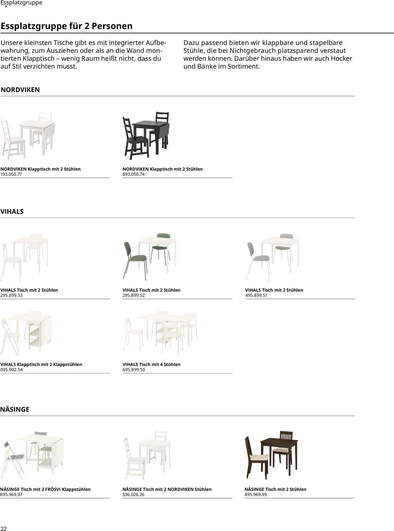 Ikea Essplatz – gültig ab 02.01.2026 | Seite: 22 | Produkte: Hocker, Tisch