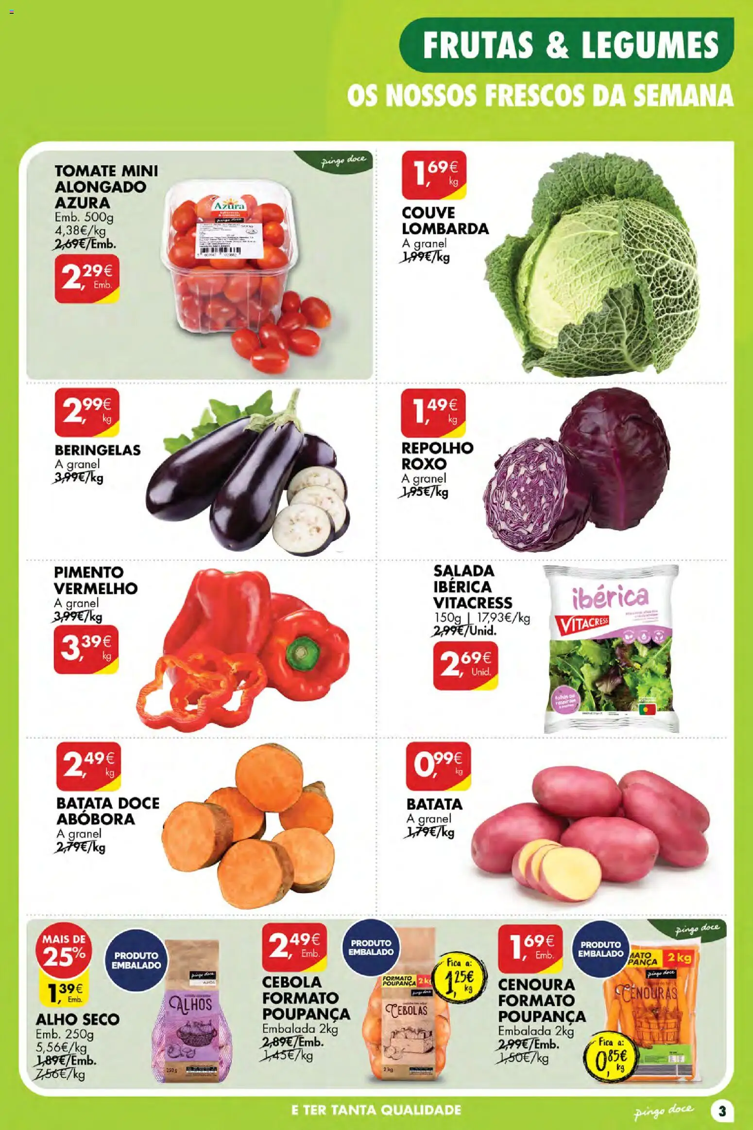Pingo Doce Poupe Esta Semana Açores │ válido de 10/09/2026 | Página: 3 | Produtos: Cenouras, Legumes, Tomate, Cenoura