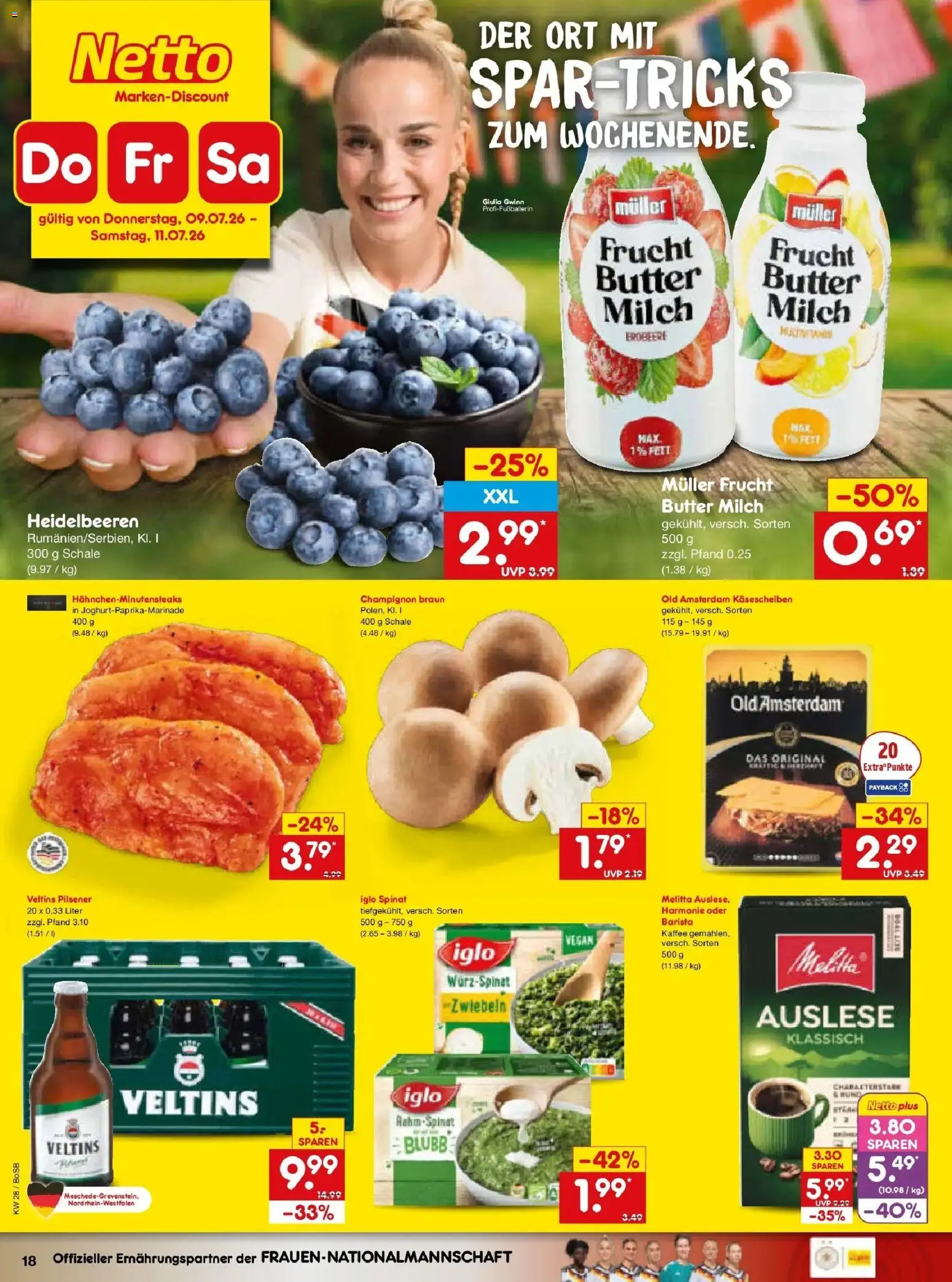 Netto Marken-Discount - Netto: Wochenangebote – gültig ab 05.07.2026 | Seite: 34 | Produkte: Melitta, Milch, Kaffee, Veltins