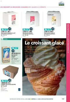 METRO - Prévisualisation de METRO - Boulangers Pâtissiers valide à partir de 30.04.2026 | Page: 117 | Produits: Glaces, Fraise, Lait, Crème