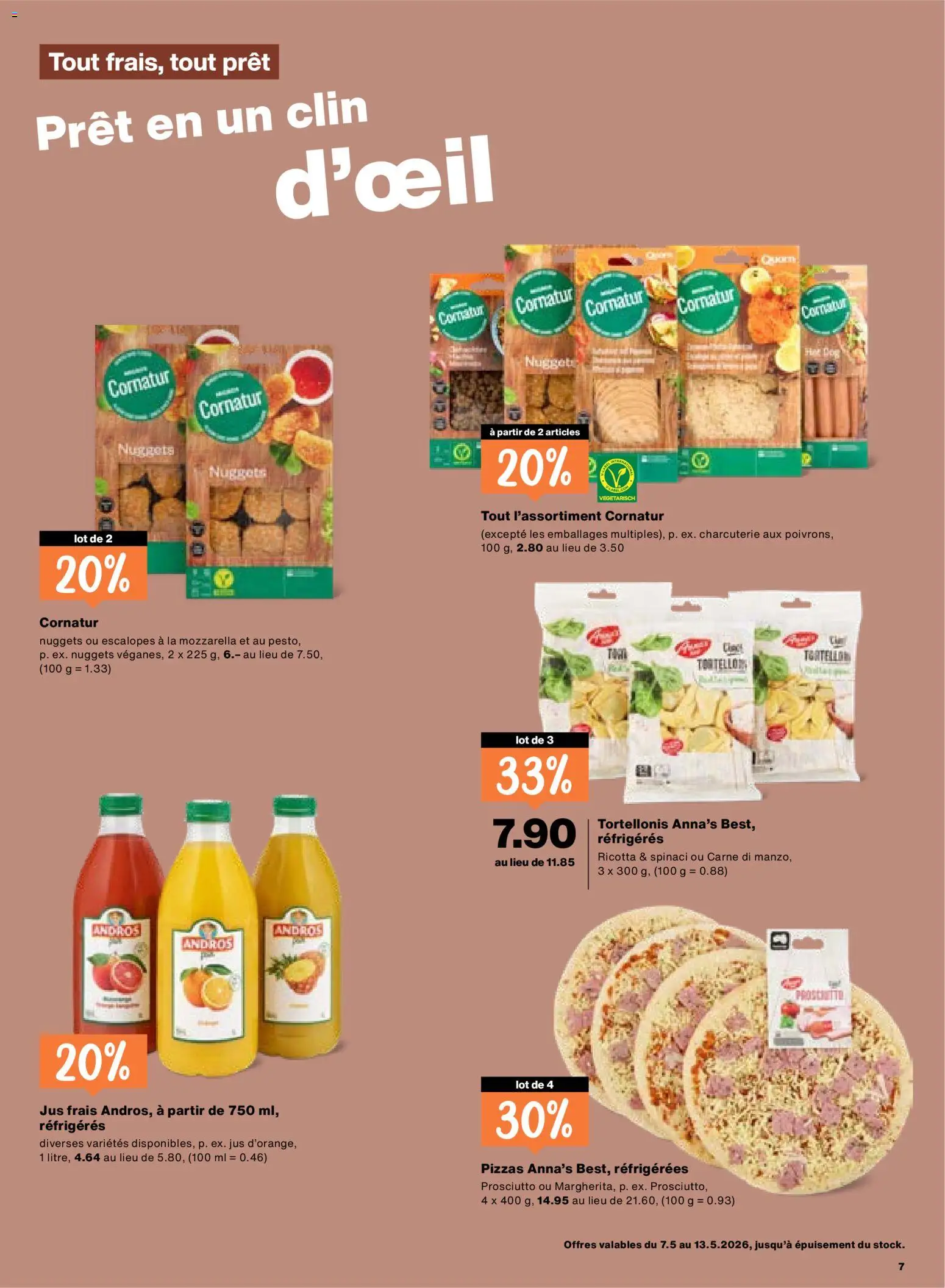 Migros aktionen FR – gültig ab 07.05.2026 | Seite: 7 | Produkte: Pizza