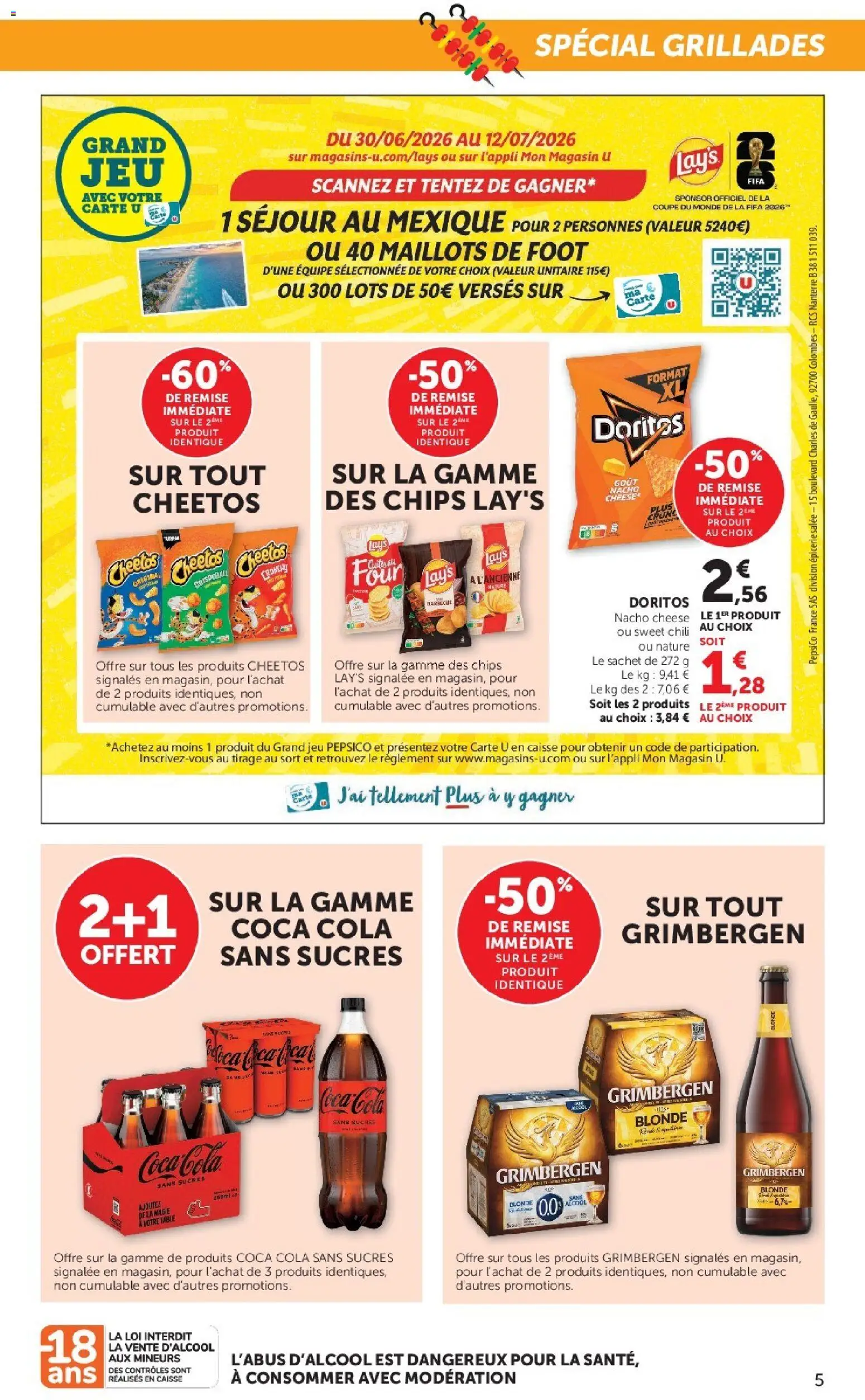 {H1} | Page: 5 | Produits: Barbecue, Table, Coca cola, Chips