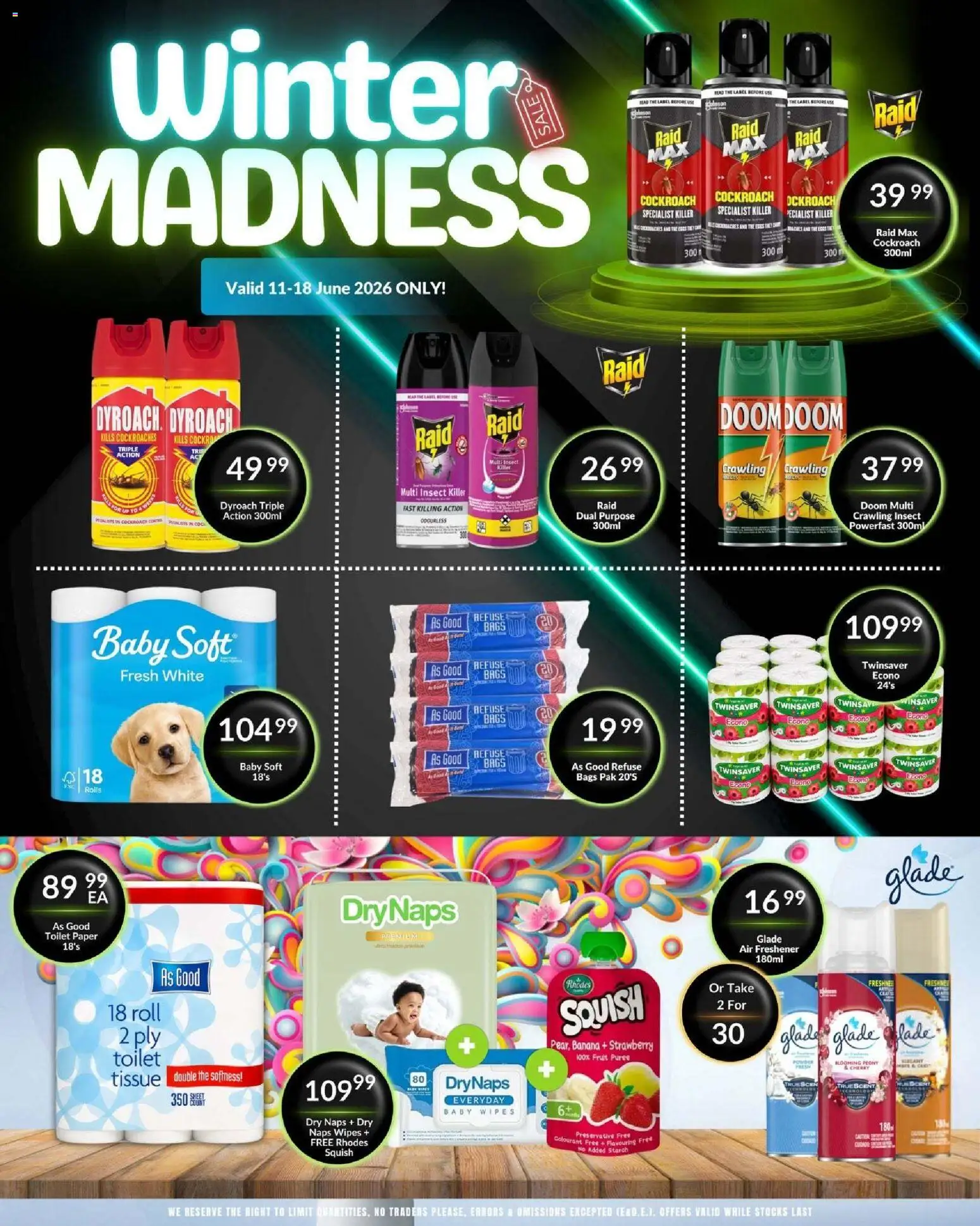 New Super Save catalogue – valid from 11.06.2026 | Page: 59 | Products: Powder, Refuse bags, Paper, Toilet paper