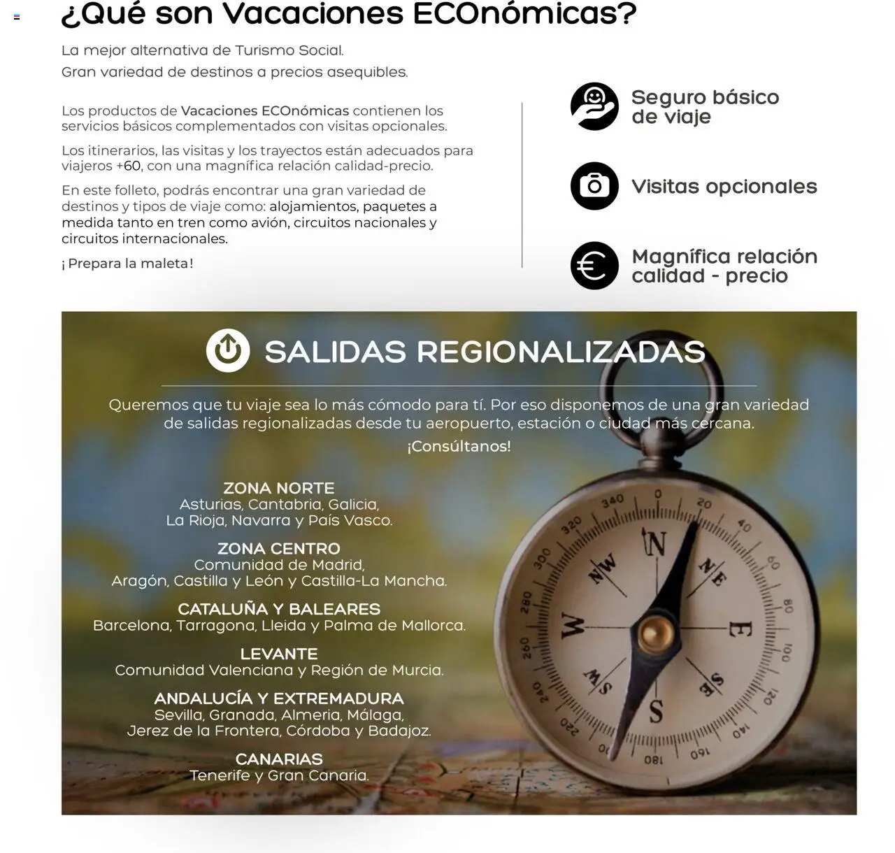 Viajes El Corte Inglés - Club de Vacaciones - Vacaciones Económicas Personalizado │ válido desde el 01/09/2025 | Página: 3 | Productos: Maleta
