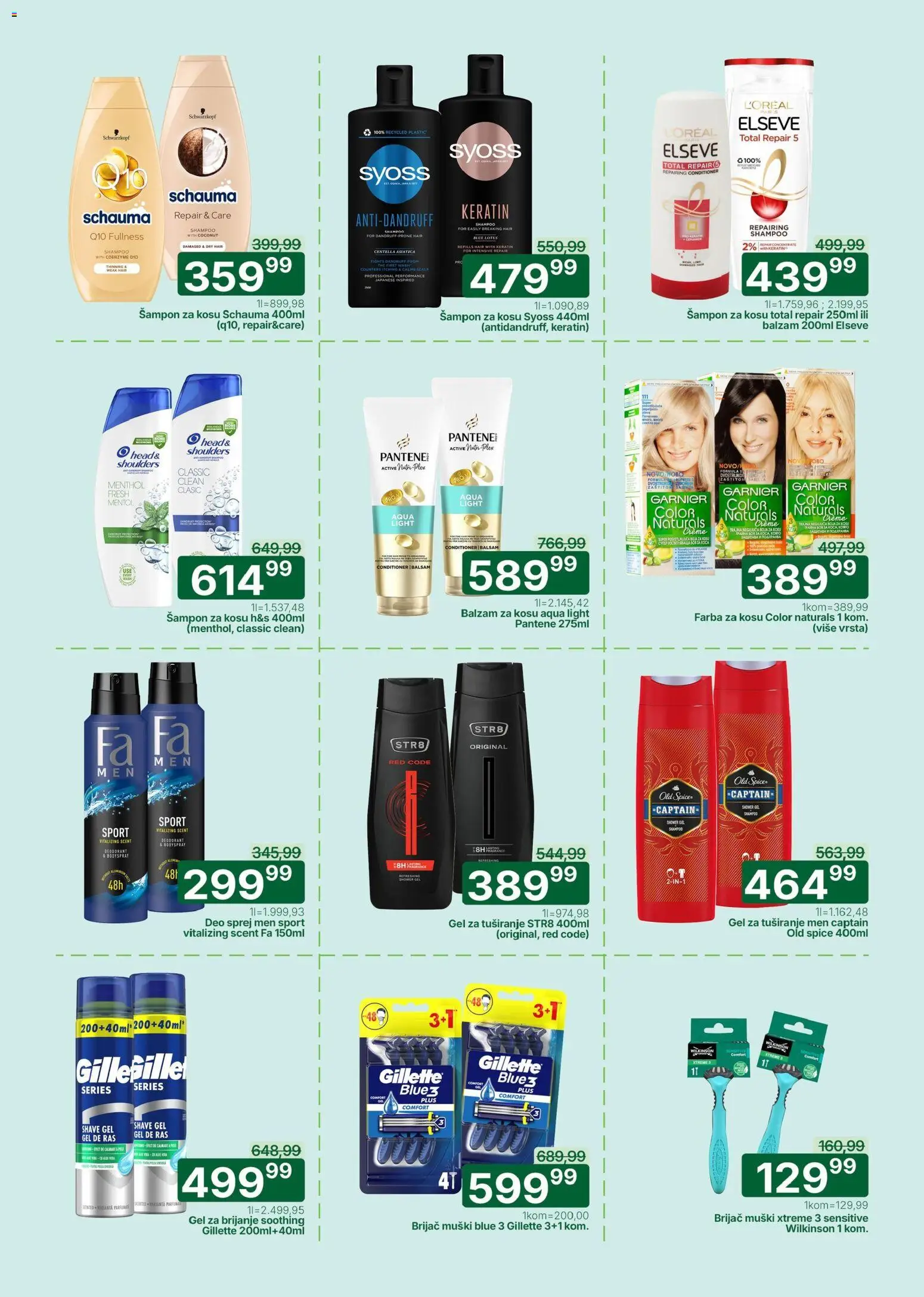 Univerexport katalog - važi od 11.05.2026 | Strana: 27 | Proizvode: Syoss, Gel za brijanje, Šampon, Sos