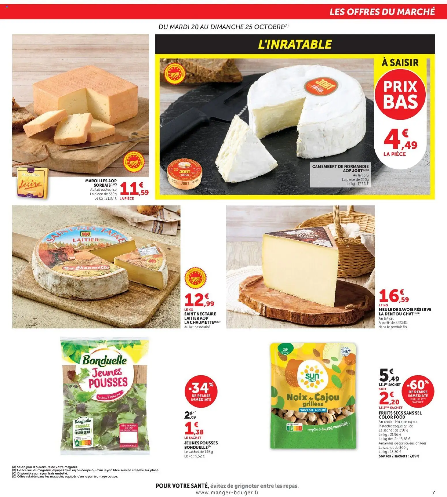 {H1} | Page: 7 | Produits: Meule, Fruits, Camembert, Noix