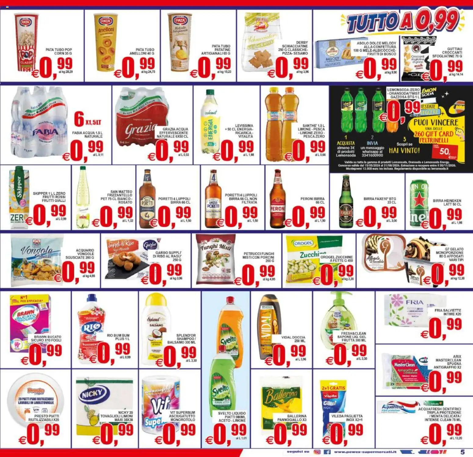 Volantino Pewex del 31/07/2026 | Pagina: 5 | Prodotti: Frutti di bosco, Menta, Heineken, Doccia
