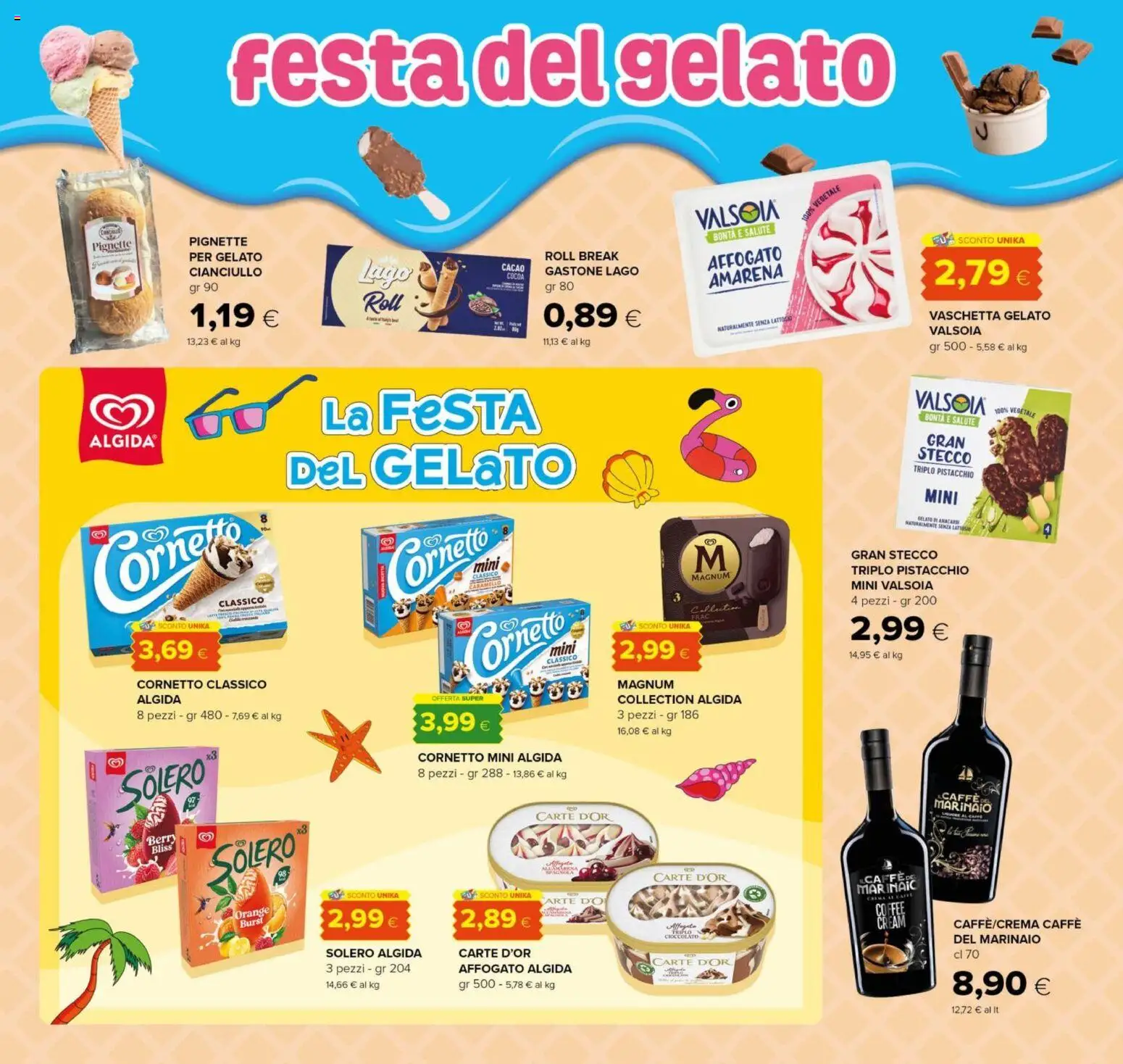 Volantino Oasi del 29/07/2026 | Pagina: 14 | Prodotti: Caffè, Cioccolato, Gelato, Cacao