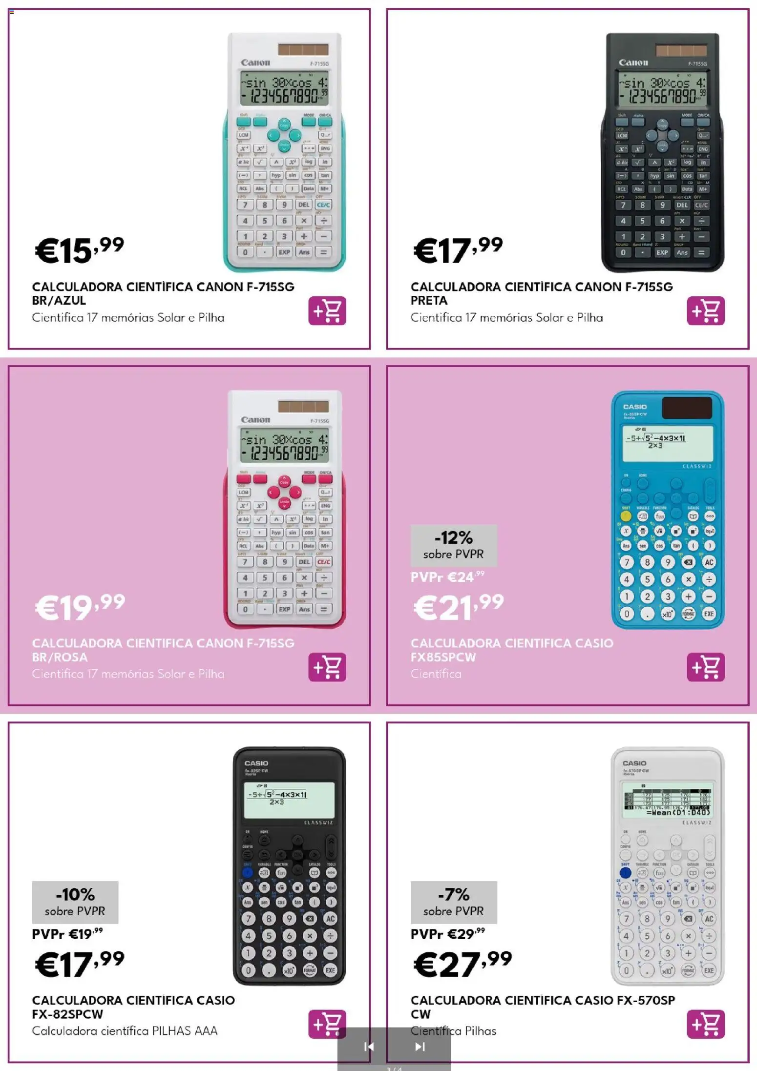 Radio Popular Especial Calculadoras │ válido de 01/09/2026 | Página: 4 | Produtos: Calculadora, Pilhas