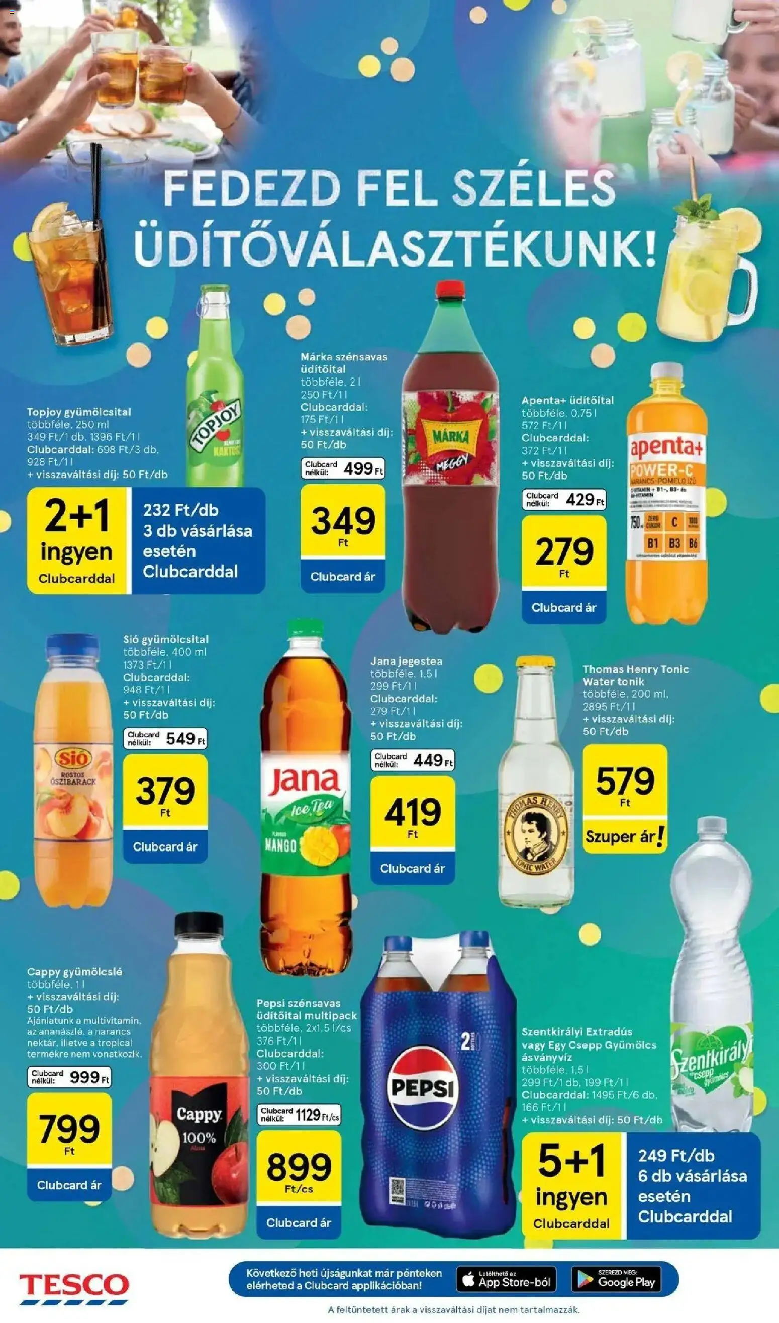 Tesco akciós ujság - amely érvényes a következő dátumtól: 2026.08.18. | Oldal: 12 | Termékek: Tonik, Apenta, Ásványvíz, Narancs