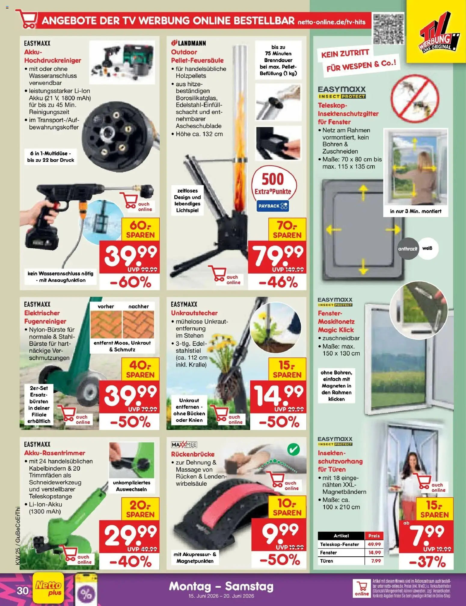Netto Marken-Discount Prospekt Thiendorf – gültig ab 15.06.2026 | Seite: 42 | Produkte: Bürste, Hochdruckreiniger, TV