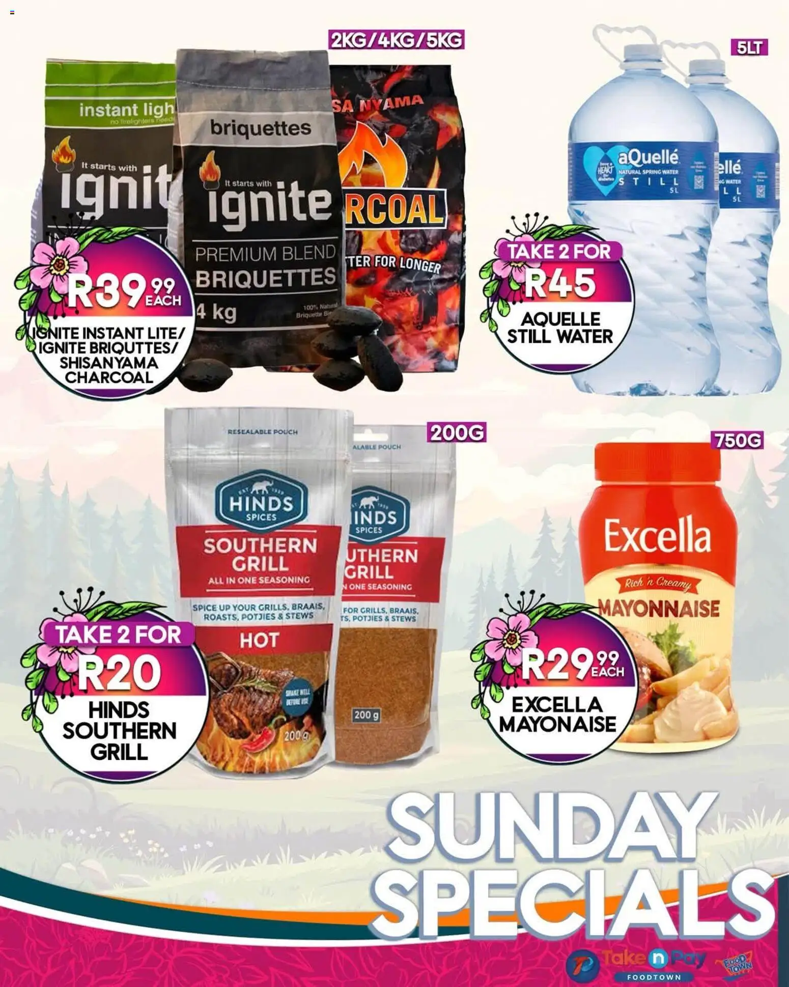 New Take n Pay catalogue – valid from 09/08/2026 | Page: 3 | Products: Grill, Seasoning, Spices, Mayonnaise
