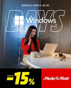 Vista previa Media Markt Windows Days válido desde el 10/09/2026