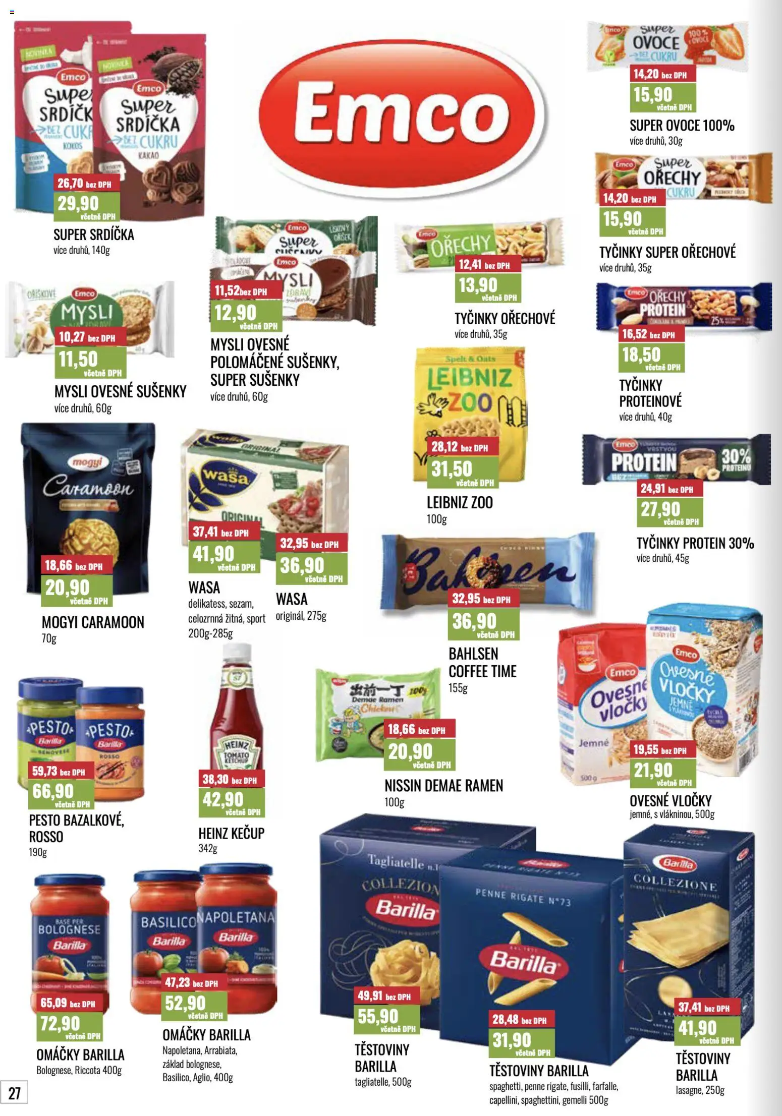 Ratio leták od 01.10.2026 | Strana: 28 | Produkty: Penne, Tyčinky, Kokos, Kakao