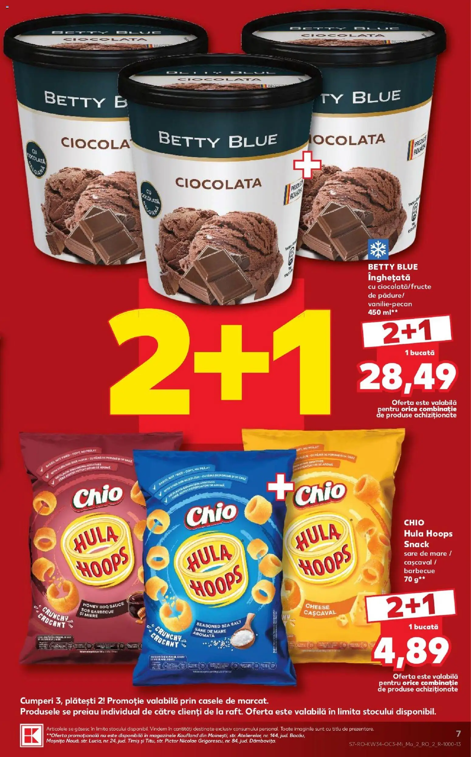 Kaufland Miercurea Ciuc 19.08.2026 - Revista si Oferta | Pagină: 7 | Produse: Cașcaval, Ciocolată, Înghețată, Sos