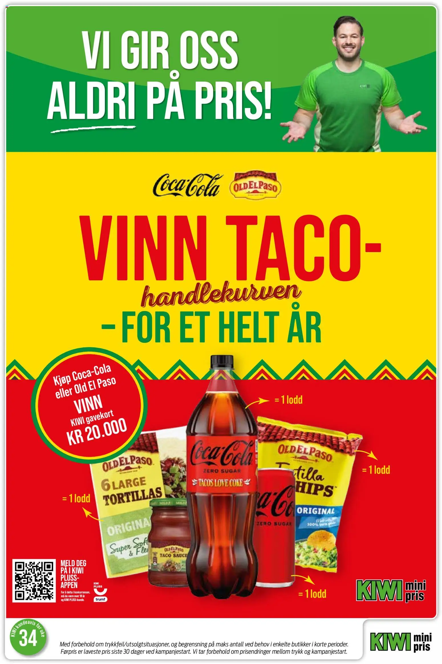 {H1} | Side: 3 | Produkter: Chips, Kiwi, Coca-Cola Zero, Taco