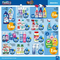 Anteprima del volantino Franzy's volantino valido a partire dal 30/06/2026 | Pagina: 3 | Prodotti: Spray disinfettante, Sgrassatore, Bagno, Profumo