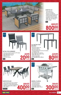 Metro angebote Profi ab 03.09.2026 gültig | Seite: 61 | Produkte: Sessel, Tisch