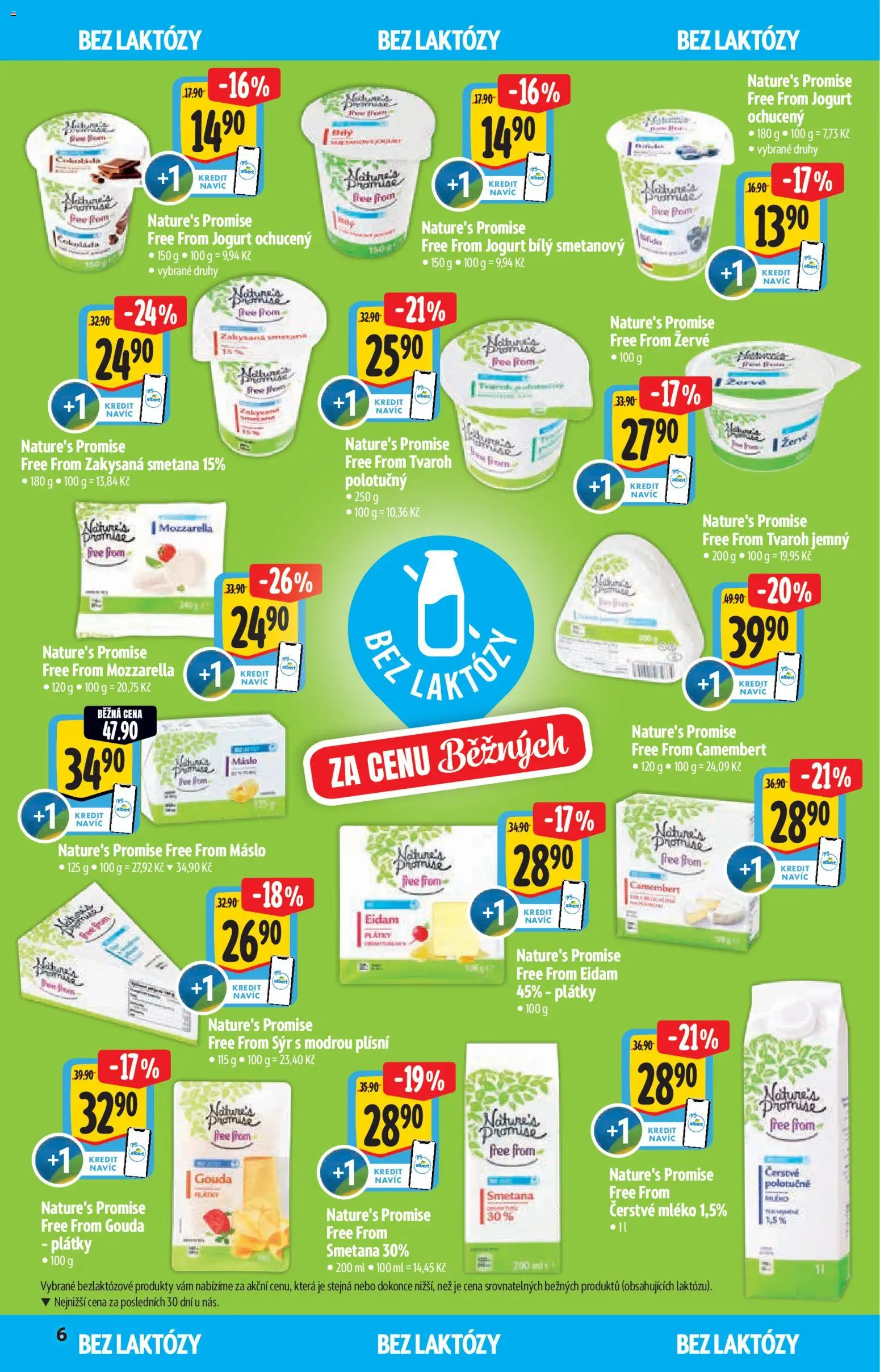 Albert katalog - Supermarket - Bio od 13.05.2026 | Strana: 6 | Produkty: Gouda, Smetana, Žervé, Mozzarella