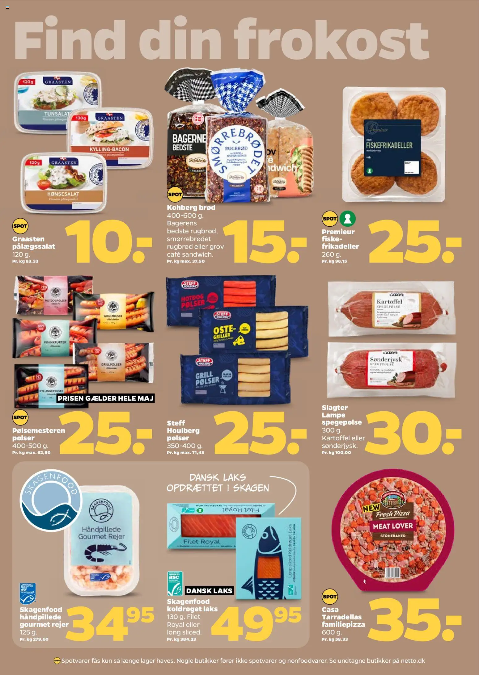 Netto tilbudsavis – gyldig fra 23.05.2026 | Side: 11 | Produkter: Brød, Fiskefrikadeller, Aparelho de barbear, Rejer