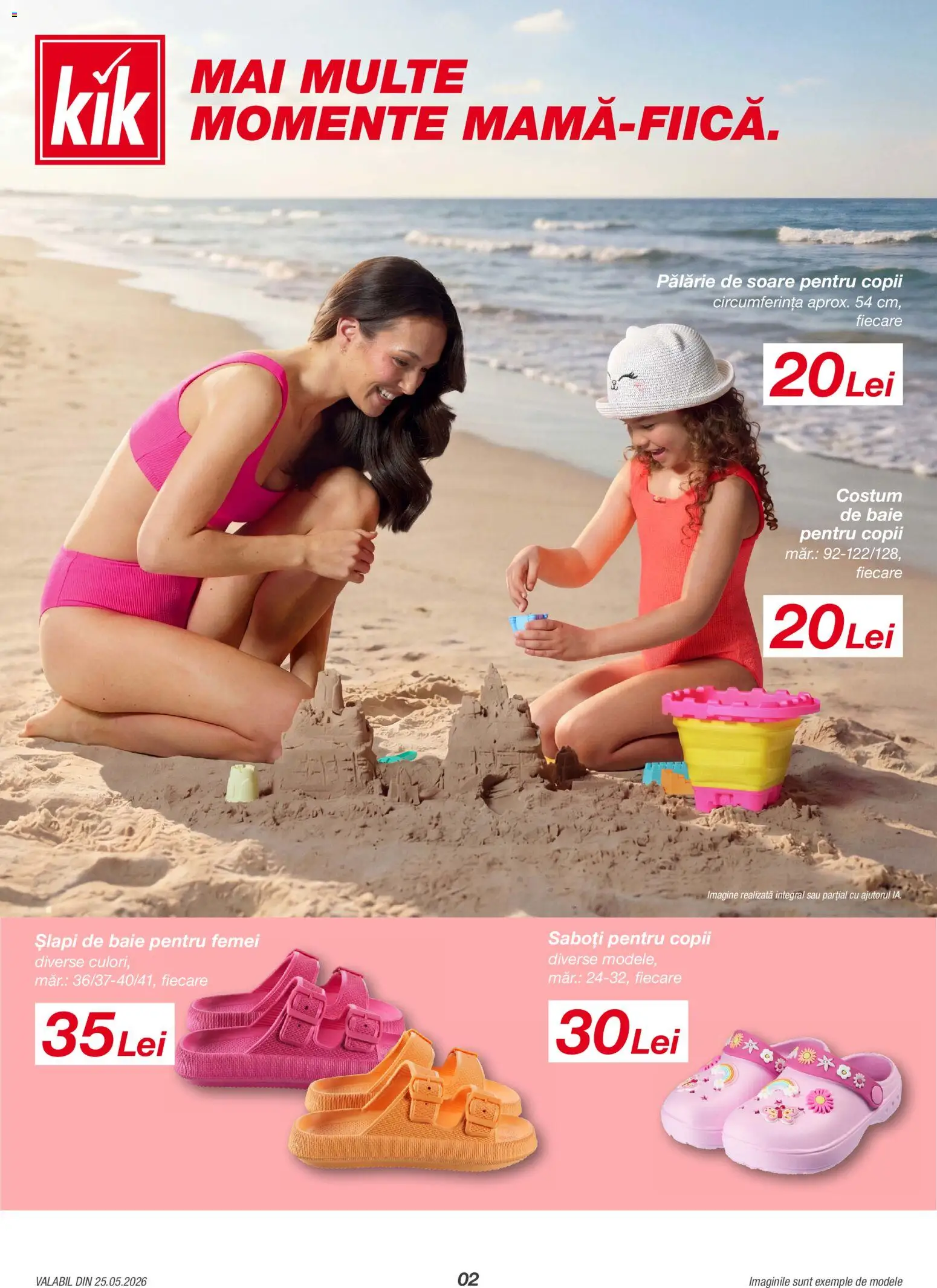 Noul catalog Kik – valabil de la 25.05.2026 | Pagină: 2 | Produse: Pălărie, Costum de baie, Costum, Șlapi