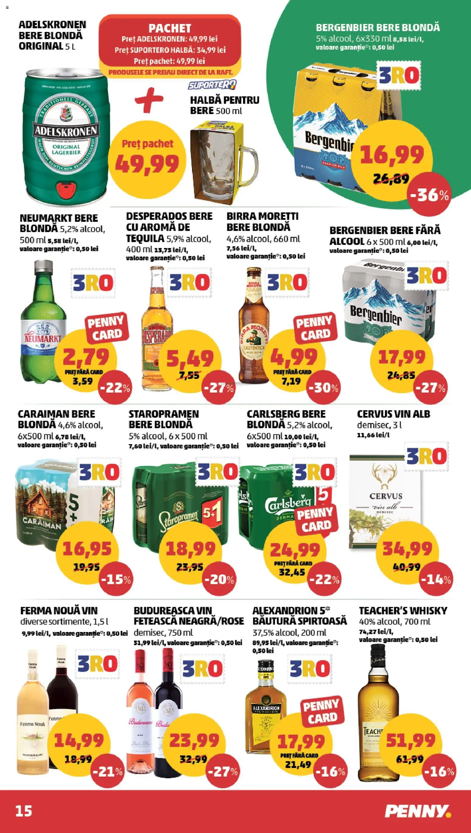 Noul catalog PENNY – valabil de la 25.03.2026 | Pagină: 15 | Produse: Eğitim çantaları, Vin, Bere, Plastik Kulübe