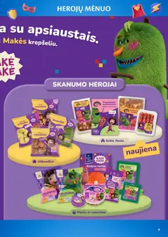 MAXIMA leidinys galioja nuo 09.06.2026 | Puslapis: 9 | Prekių: Sausainiai, Kiaulienos, Dešrelės, Silkė