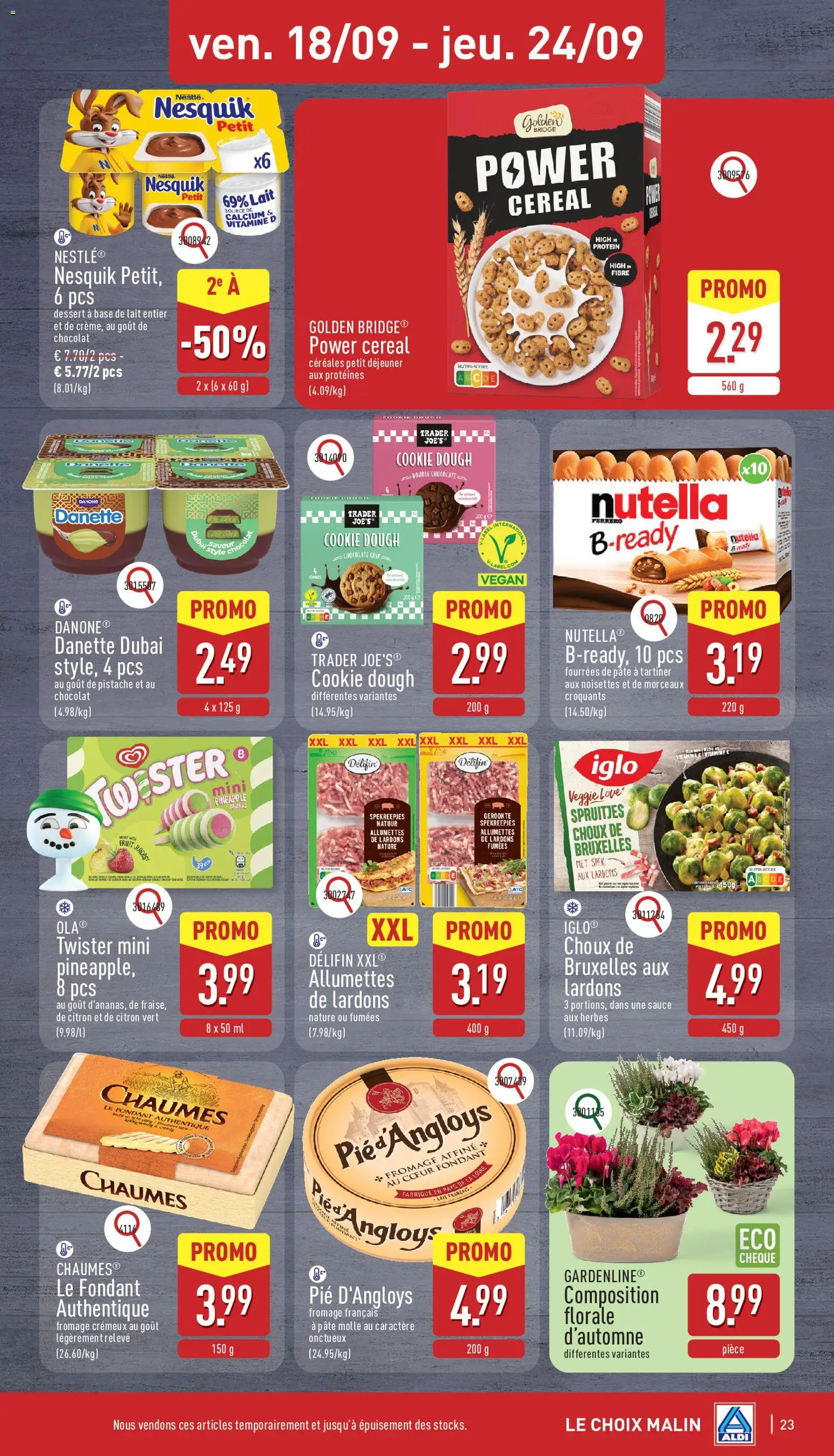 {H1} | Pagina: 23 | Producten: Ananas, Bacon, Pudding, Pâté