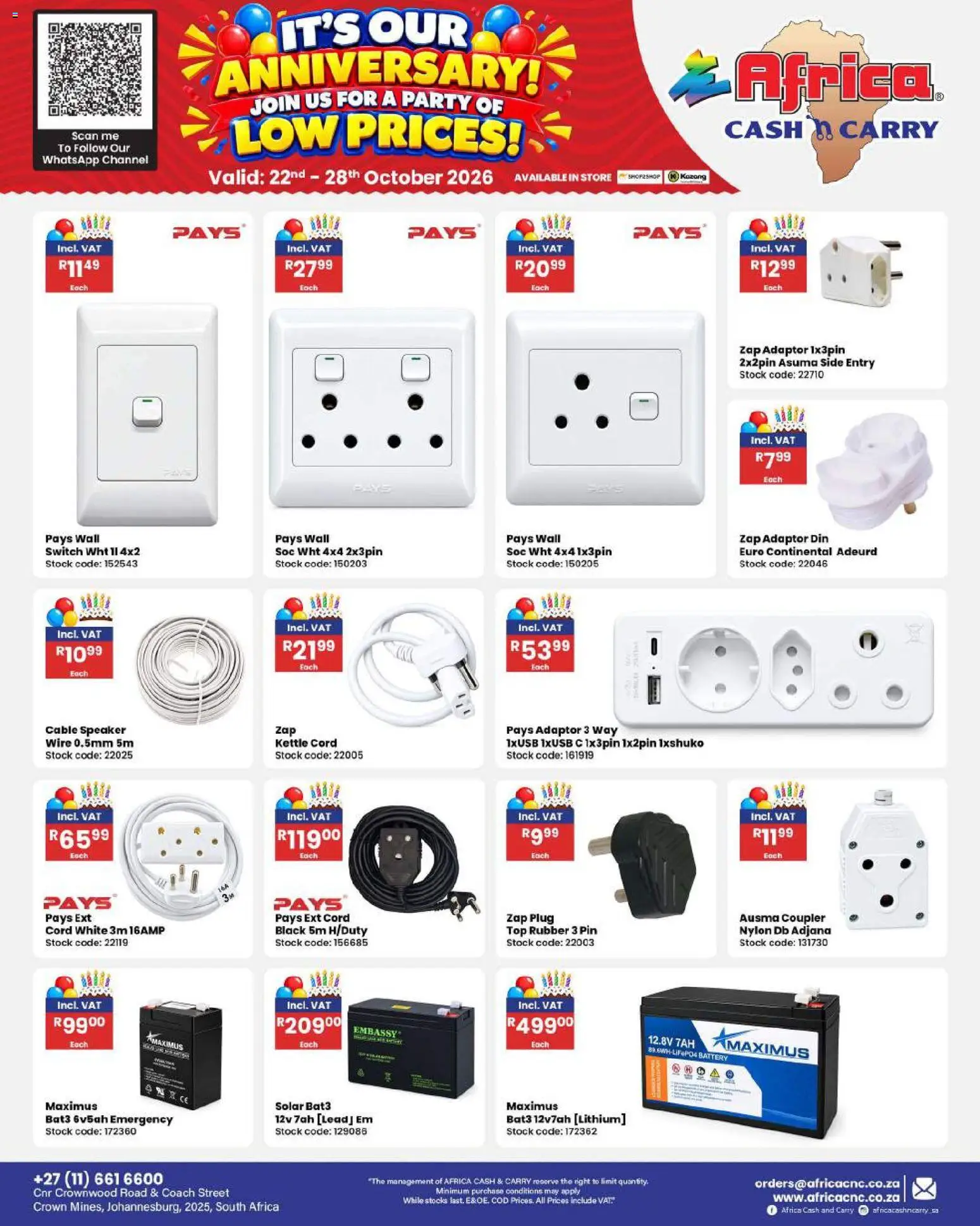 New Africa Cash & Carry catalogue – valid from 22/10/2026 | Page: 58