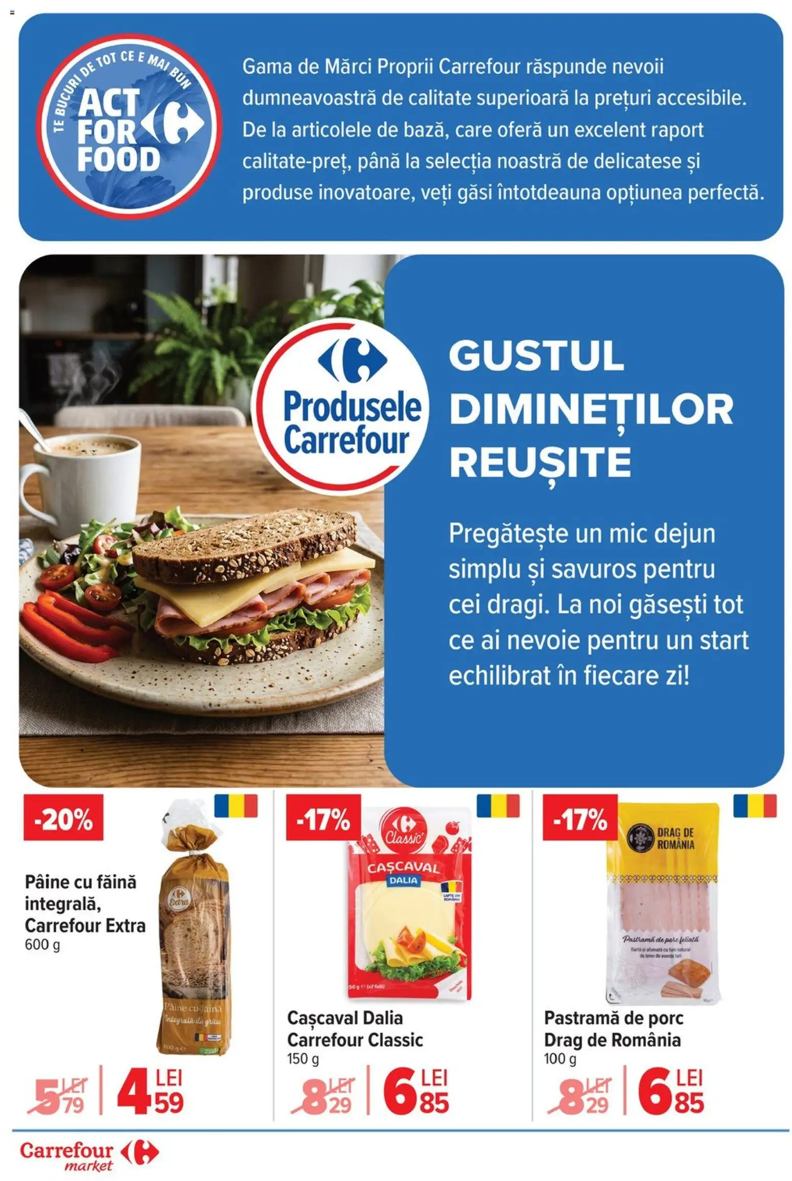 Noul catalog Carrefour – valabil de la 10.06.2026 | Pagină: 7 | Produse: Cașcaval, Pâine, Făină