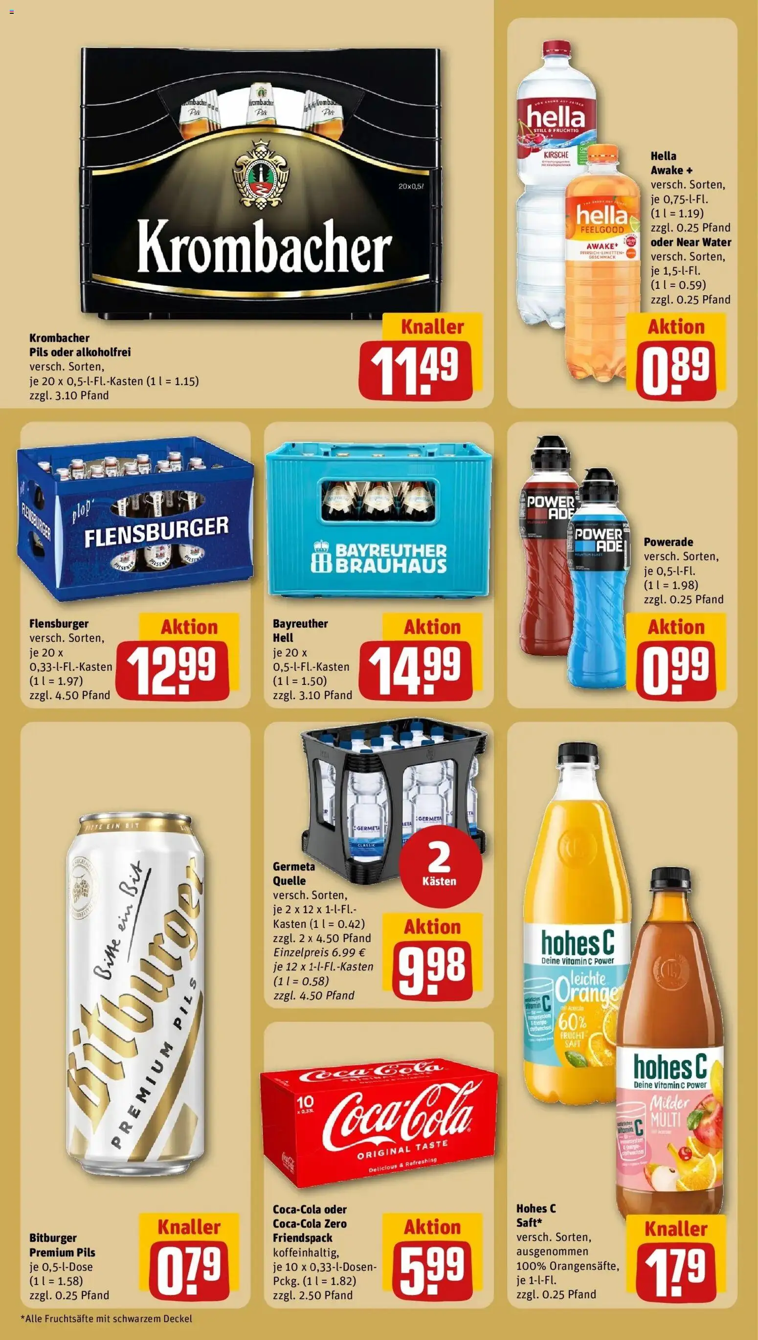 Rewe Prospekt Habichtswald/Ehlen	 – gültig ab 02.03.2026 | Seite: 24 | Produkte: Bayreuther hell, Bitburger, Krombacher, Hohes c
