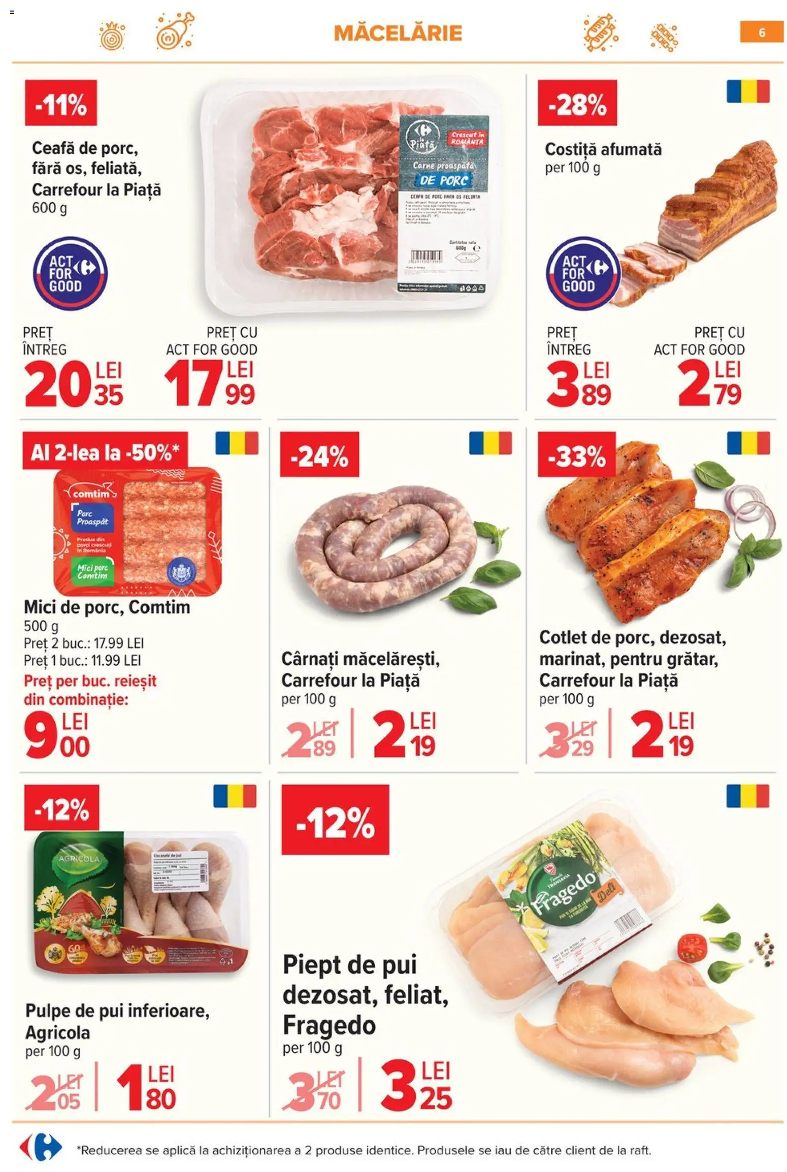 Noul catalog Carrefour – valabil de la 10.06.2026 | Pagină: 6 | Produse: Lait de coco, Hacıyatmaz Kedi Oyuncağı, Mici, Cârnați