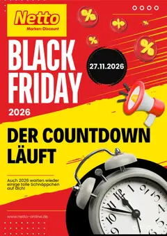 Netto Marken-Discount Black Friday Ankündigung ab 14.10.2026 gültig