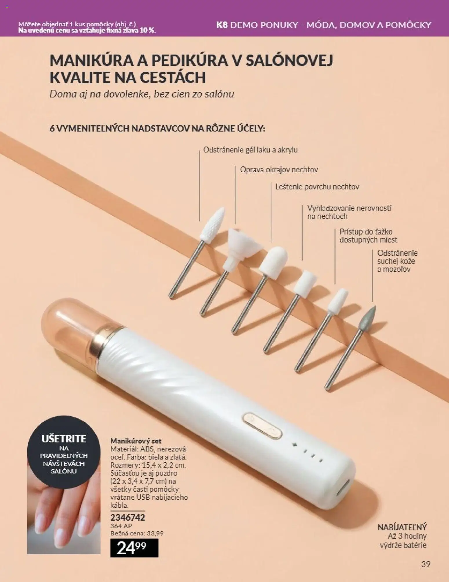 Nové Avon akcie – leták je platný od 01.07.2026 | Strana: 39 | Produkty: Hodiny, Puzdro, USB