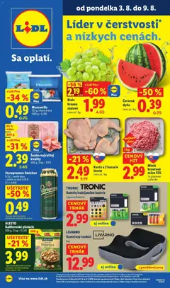 Lidl leták platný od 03.08.2026