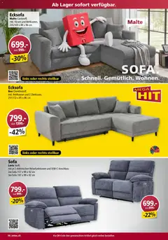 Otto's Aktionen Möbelflyer ab 01.07.2026 gültig | Seite: 10 | Produkte: Kissen, Sofa, Ecksofa